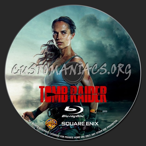 Tomb Raider (2018) blu-ray label