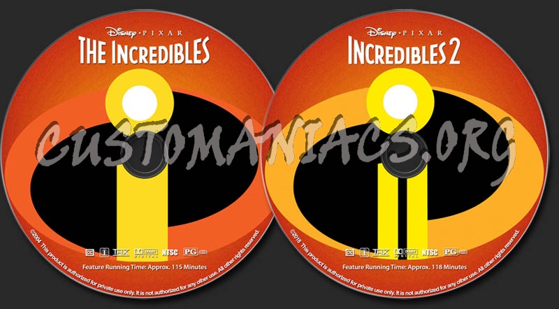 The Incredibles Collection dvd label