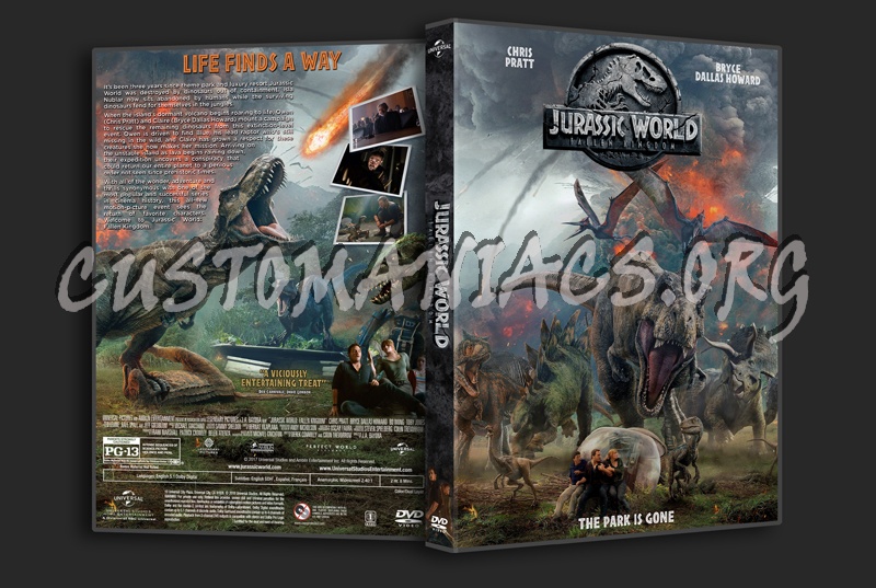 Jurassic World: Fallen Kingdom dvd cover