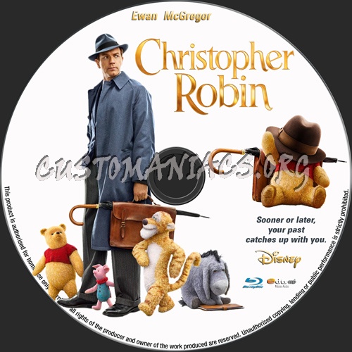 Christopher Robin blu-ray label