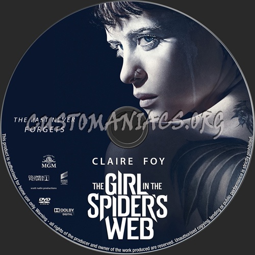 The Girl In The Spider's Web dvd label