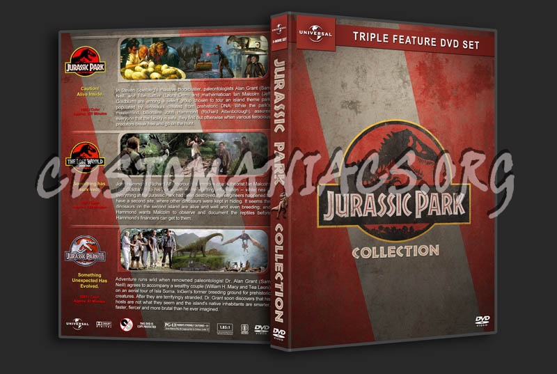 Jurassic Park Triple Feature dvd cover
