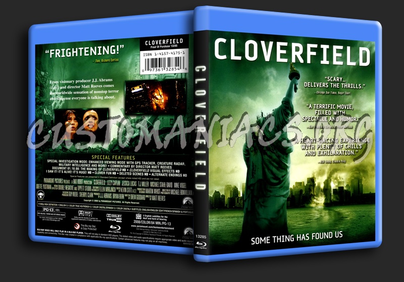 Cloverfield blu-ray cover