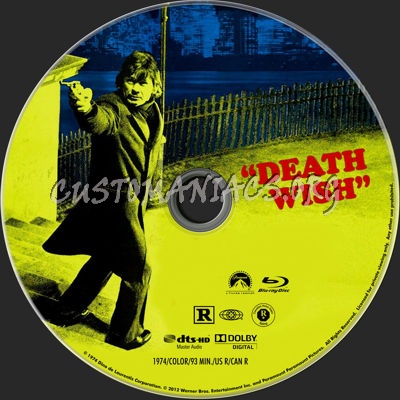 Death Wish blu-ray label