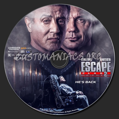 Escape Plan 2: Hades dvd label