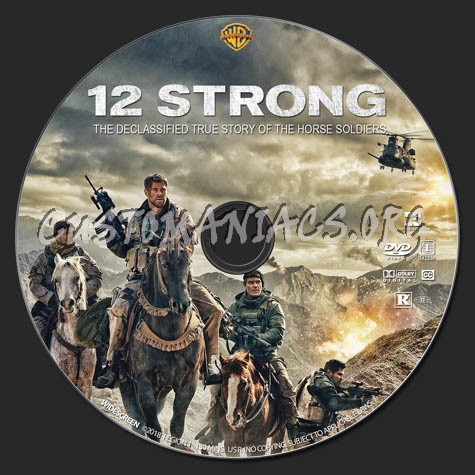 12 Strong dvd label