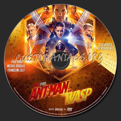 Ant-Man And The Wasp dvd label