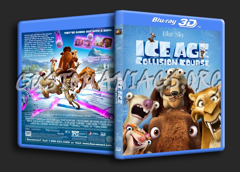 Ice Age: Collision Course 3D dvd cover