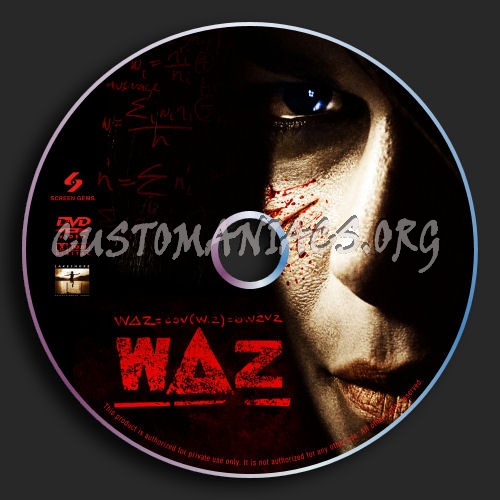 Waz dvd label
