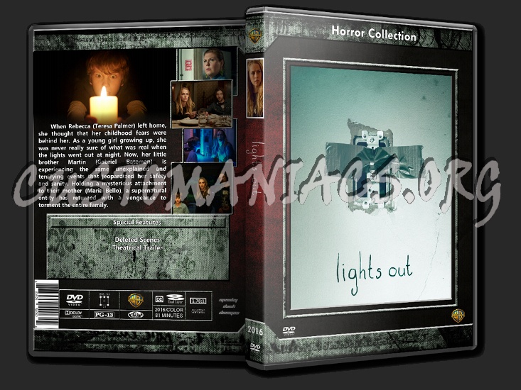 Lights Out 2016 dvd cover