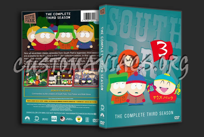 South Park - Season 3 dvd cover