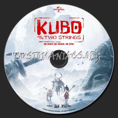 Kubo And The Two Strings (2D & 3D) blu-ray label