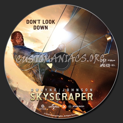 Skyscraper blu-ray label