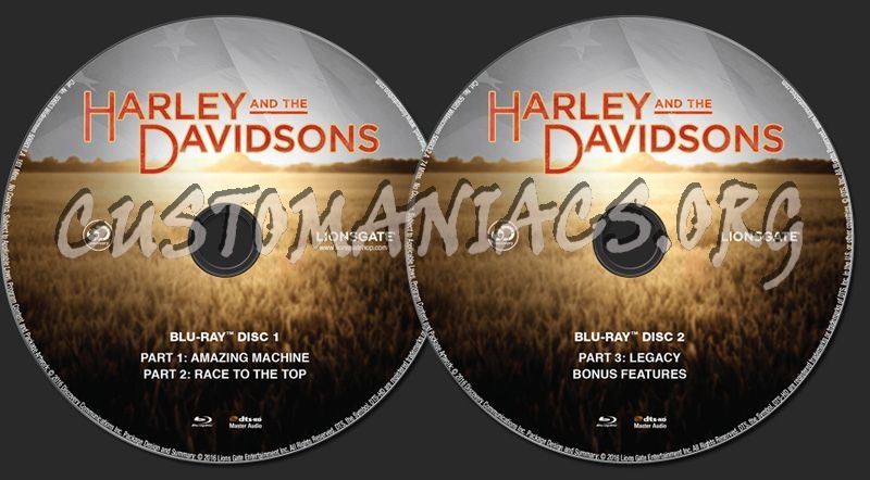 Harley and the Davidsons blu-ray label