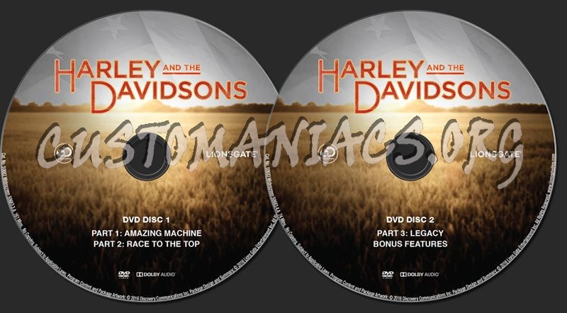 Harley and the Davidsons dvd label