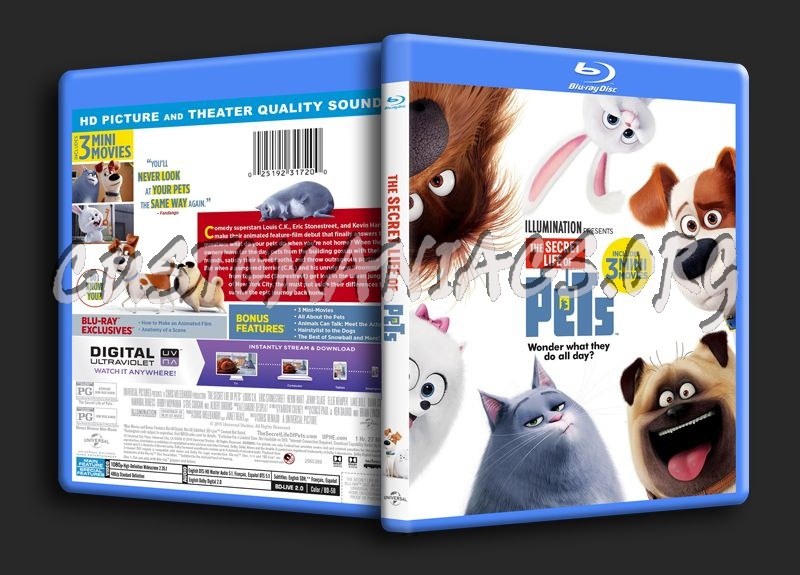 The Secret Life of Pets blu-ray cover