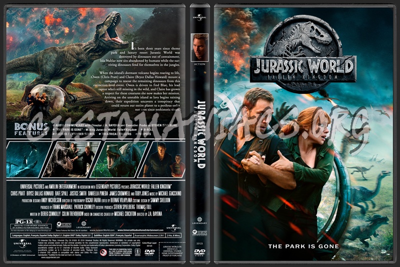 Jurassic World - Fallen Kingdom dvd cover