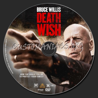 Death Wish (2018) dvd label