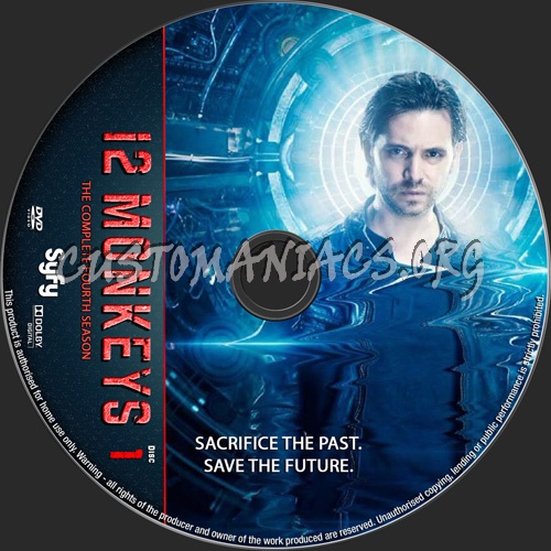 12 Monkeys Season 4 dvd label