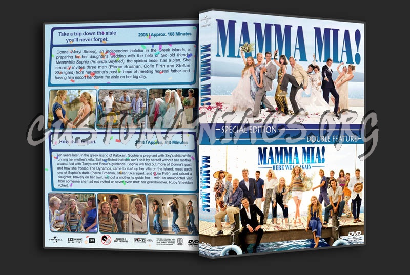 Mamma Mia Double Feature dvd cover