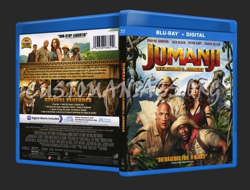 Jumanji - Welcome to the Jungle blu-ray cover