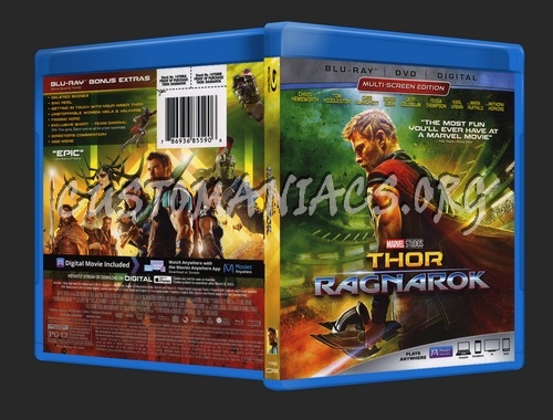 Thor - Ragnarok blu-ray cover