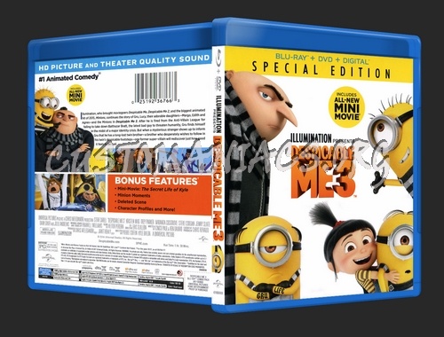 Despicable Me 3 blu-ray cover