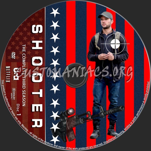 Shooter Season 3 dvd label