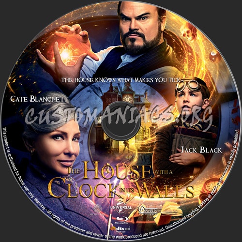 The House With A Clock In Its Walls blu-ray label