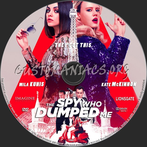 The Spy Who Dumped Me dvd label