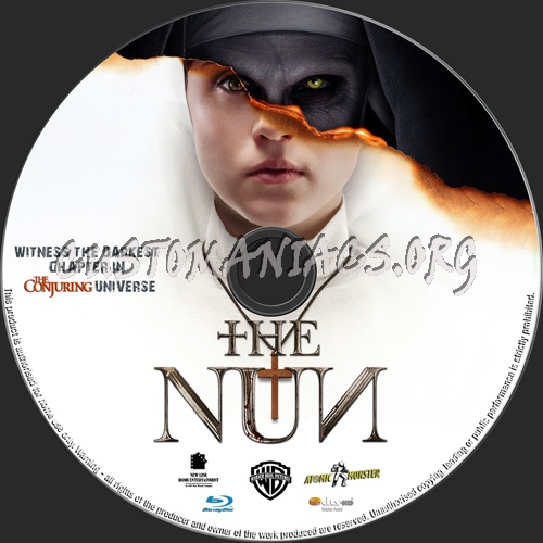 The Nun 2018 blu-ray label