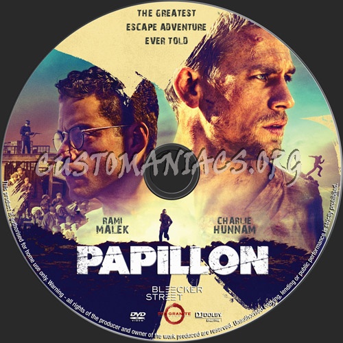 Papillon 2018 dvd label