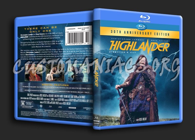 Highlander blu-ray cover