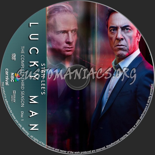 Lucky Man Season 3 dvd label