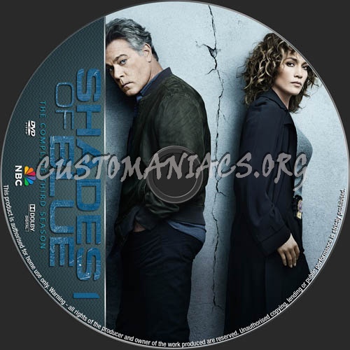 Shades Of Blue Season 3 dvd label