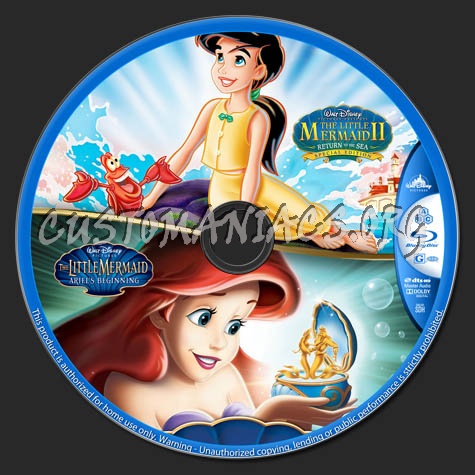 The Little Mermaid II / Ariel’s Beginning Double Feature blu-ray label