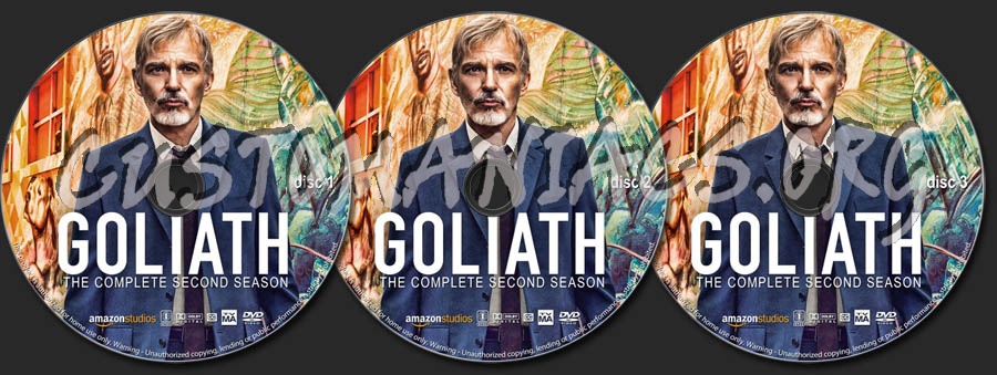 Goliath - Season 2 dvd label