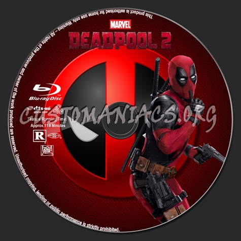 Deadpool 2 blu-ray label