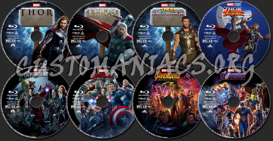Marvel Collection blu-ray label