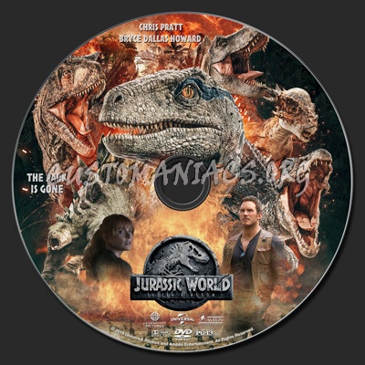 Jurassic World: Fallen Kingdom dvd label