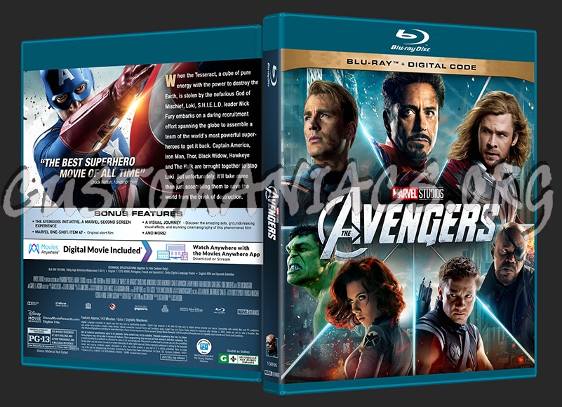 Avengers, The (2D/3D/4K) blu-ray cover