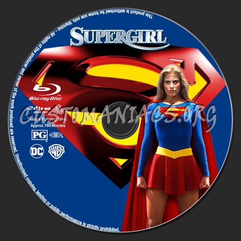 Supergirl blu-ray label