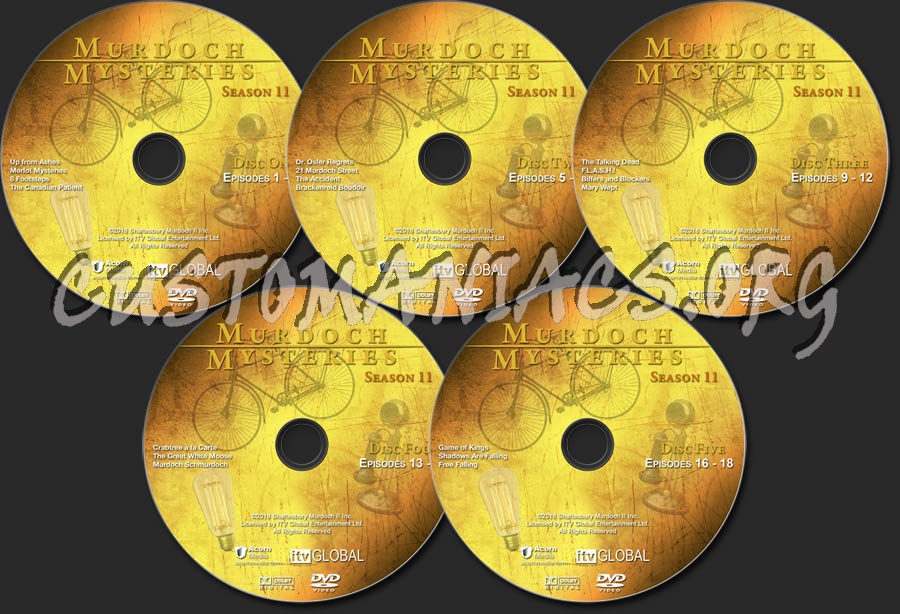 Murdoch Mysteries - Season 11 dvd label