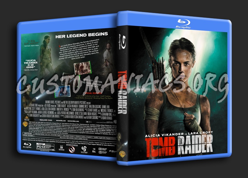 Tomb Raider (2018) 2v dvd cover