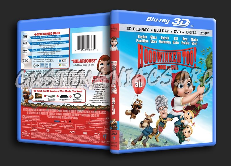 Hoodwinked Too! 3D blu-ray cover
