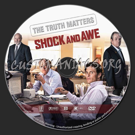 Shock and Awe dvd label