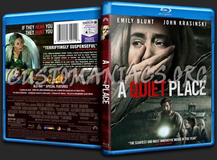 A Quiet Place blu-ray cover