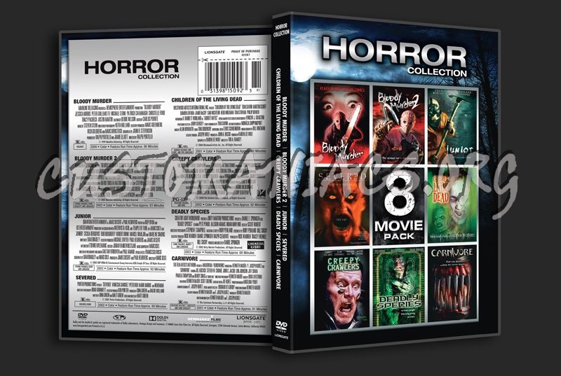 Horror Collection 8 Movie Pack dvd cover