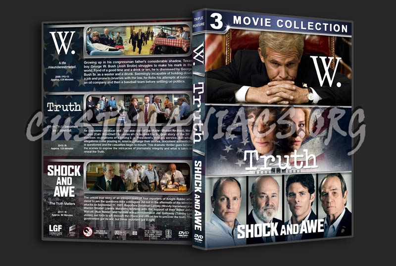 W. / Truth / Shock and Awe Triple Feature dvd cover