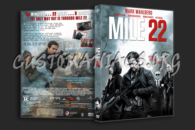 Mile 22 dvd cover